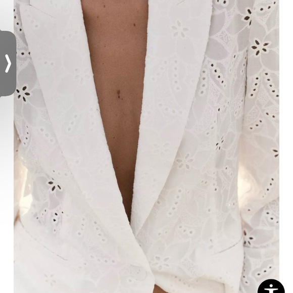 Zara Black Floral Lace Blazer - Picture 2 of 6